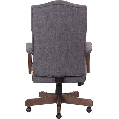 Boss Executive Commercial Linen Chair Slate Gray Seat Color - Linen Seat Material - Slate Gray Back Color - Linen Back Material - Driftwood Frame Color - Mid Back - 5-star Base - Armrest - 1 Each (905DWSG)