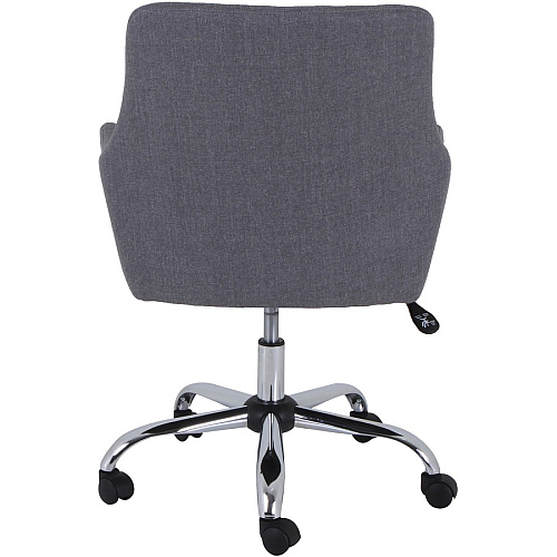 Lorell Mid-century Modern Flannel Guest Chair Gray - 1 Each (LLR68549)