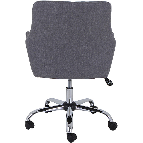 Lorell Mid-century Modern Flannel Guest Chair Gray - 1 Each (LLR68549)