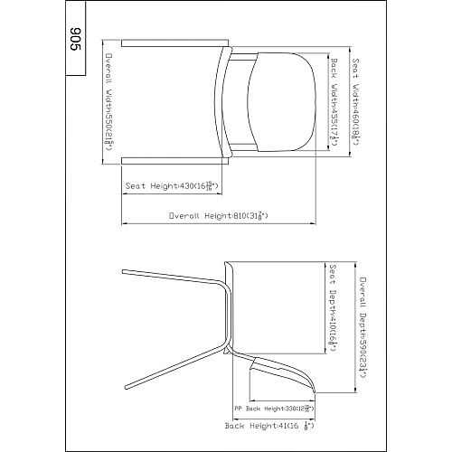 Lorell Low-Back Stack Chairs Polypropylene Seat Material - Polypropylene Back Material - Low Back - Four-legged Base - Black - 4 / Carton (LLR62125)
