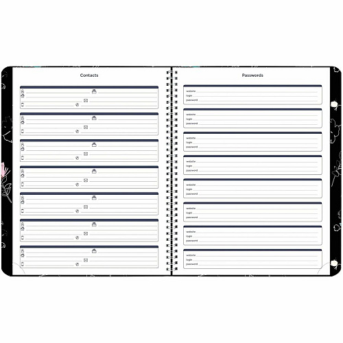 Rediform Watercolor Weekly/Monthly Planner Julian Dates - Weekly, Monthly - 12 Month - January 2026 to December 2026 - 7:00 AM to 5:45 PM - Saturday, 7:00 AM to 8:45 PM - Monday - Friday, Quarter-hourly - 1 Week, 1 Month Double Page Layout - Whi (C958G01)