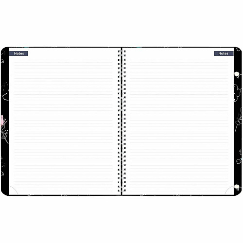 Rediform Watercolor Weekly/Monthly Planner Julian Dates - Weekly, Monthly - 12 Month - January 2026 to December 2026 - 7:00 AM to 5:45 PM - Saturday, 7:00 AM to 8:45 PM - Monday - Friday, Quarter-hourly - 1 Week, 1 Month Double Page Layout - Whi (C958G01)