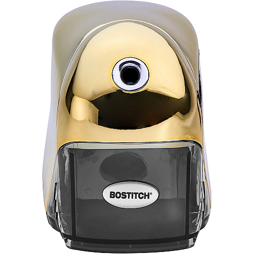 Bostitch QuietSharp Executive Pencil Sharpener 4" Width x 7.5" Depth - Gold - 1 Each (EPS8GOLD)