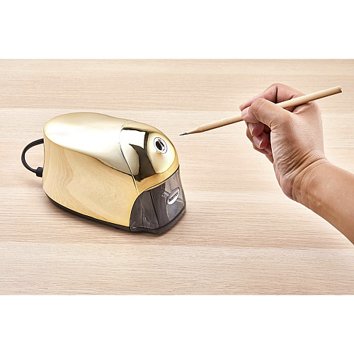 Bostitch QuietSharp Executive Pencil Sharpener 4" Width x 7.5" Depth - Gold - 1 Each (EPS8GOLD)