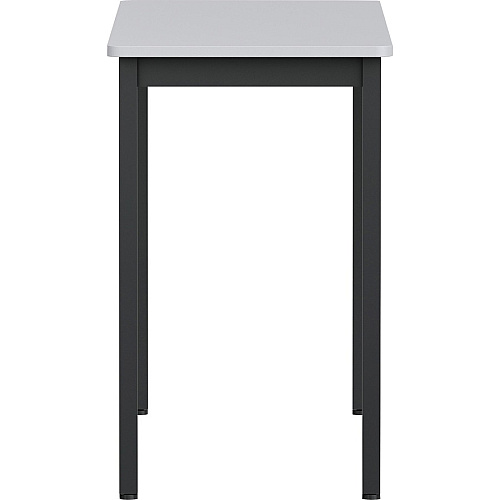 Lorell Utility Table Gray Rectangle, Laminated Top - Powder Coated Black Base - 500 lb Capacity - 47.25" Table Top Width x 18.13" Table Top Depth - 30" Height - Assembly Required - Melamine Top Material - 1 Each (LLR60753)