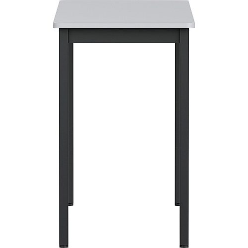 Lorell Utility Table Gray Rectangle, Laminated Top - Powder Coated Black Base - 500 lb Capacity - 47.25" Table Top Width x 18.13" Table Top Depth - 30" Height - Assembly Required - Melamine Top Material - 1 Each (LLR60753)