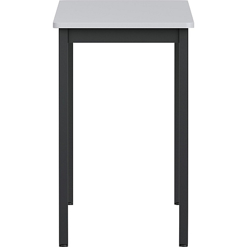Lorell Utility Table Gray Rectangle, Laminated Top - Powder Coated Black Base - 500 lb Capacity - 59.88" Table Top Width x 18.13" Table Top Depth - 30" Height - Assembly Required - Melamine Top Material - 1 Each (LLR60754)