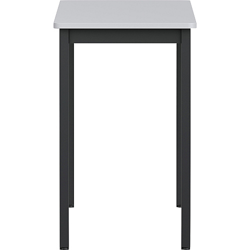 Lorell Utility Table Gray Rectangle, Laminated Top - Powder Coated Black Base - 500 lb Capacity - 59.88" Table Top Width x 18.13" Table Top Depth - 30" Height - Assembly Required - Melamine Top Material - 1 Each (LLR60754)