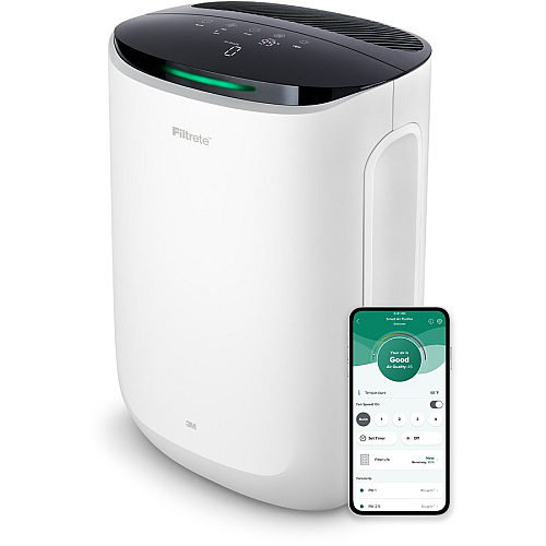 Filtrete Smart Room Air Purifier FAP-SC02, Medium Room, White True HEPA - 150 Sq. ft. - White (FAPSC02N)