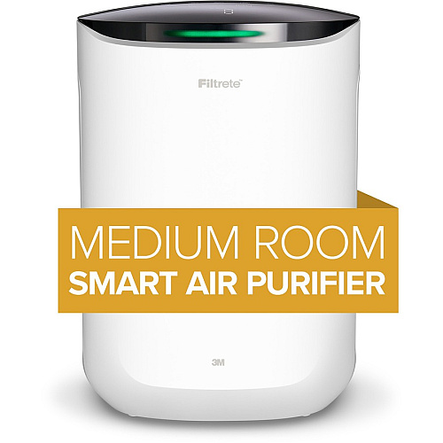 Filtrete Smart Room Air Purifier FAP-SC02, Medium Room, White True HEPA - 150 Sq. ft. - White (FAPSC02N)