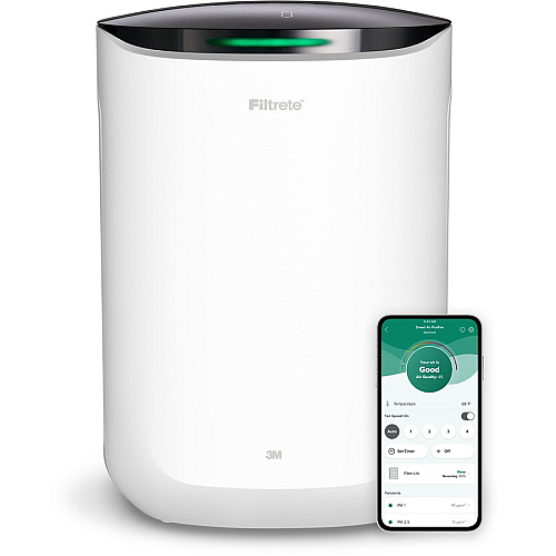 Filtrete Smart Room Air Purifier FAP-SC02, Medium Room, White True HEPA - 150 Sq. ft. - White (FAPSC02N)