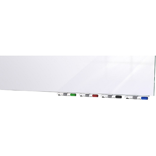 Ghent Magnetic Aria - Horizontal 72" (6 ft) Width x 36" (3 ft) Height - White Tempered Glass Surface - Rectangle - Horizontal - Magnetic - Eraser Included - 1 Each (ARIASM36WH)