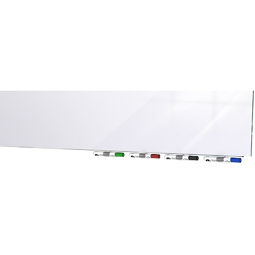 Ghent Magnetic Aria - Horizontal 72" (6 ft) Width x 36" (3 ft) Height - White Tempered Glass Surface - Rectangle - Horizontal - Magnetic - Eraser Included - 1 Each (ARIASM36WH)