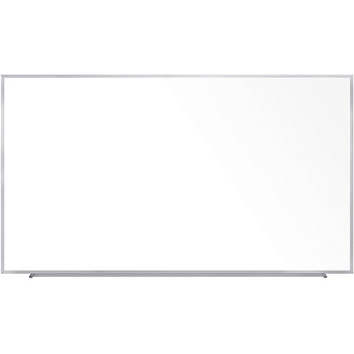 Ghent 5'H Projection Porcelain Whiteboard 96" (8 ft) Width x 60" (5 ft) Height - White Porcelain Surface - Gray Satin Aluminum Frame - Magnetic - Eraser Included - 1 Each (M1P584)