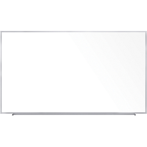 Ghent 5'H Projection Porcelain Whiteboard 96" (8 ft) Width x 60" (5 ft) Height - White Porcelain Surface - Gray Satin Aluminum Frame - Magnetic - Eraser Included - 1 Each (M1P584)