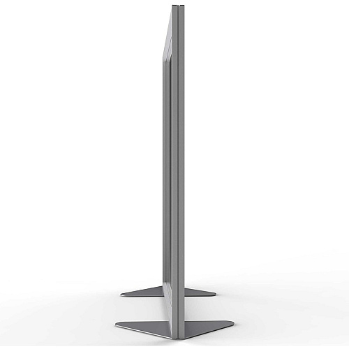 Ghent Partition 48" Width x 54" Height - Aluminum Frame - Porcelain, Vinyl - Clear - 1 Each (MP544870)