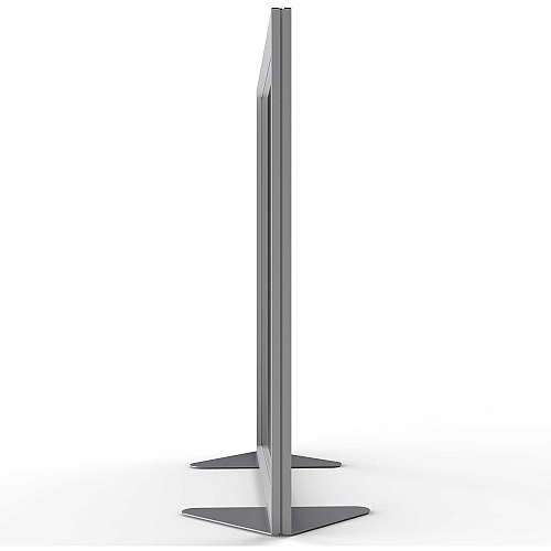 Ghent Partition 48" Width x 54" Height - Aluminum Frame - Porcelain, Vinyl - Clear - 1 Each (MP544870)