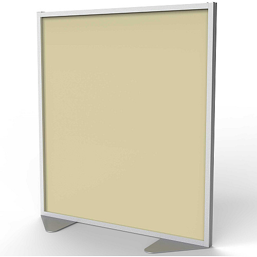 Ghent Partition 48" Width x 54" Height - Aluminum Frame - Porcelain, Vinyl - Caramel - 1 Each (MP54488A)