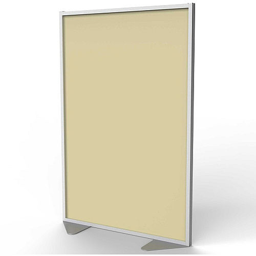 Ghent Partition 48" Width x 72" Height - Aluminum Frame - Porcelain, Vinyl - Caramel - 1 Each (MP72488A)