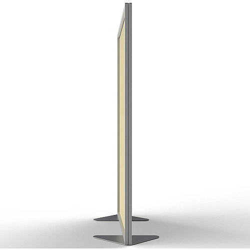 Ghent Partition 48" Width x 72" Height - Aluminum Frame - Porcelain, Vinyl - Caramel - 1 Each (MP72488A)