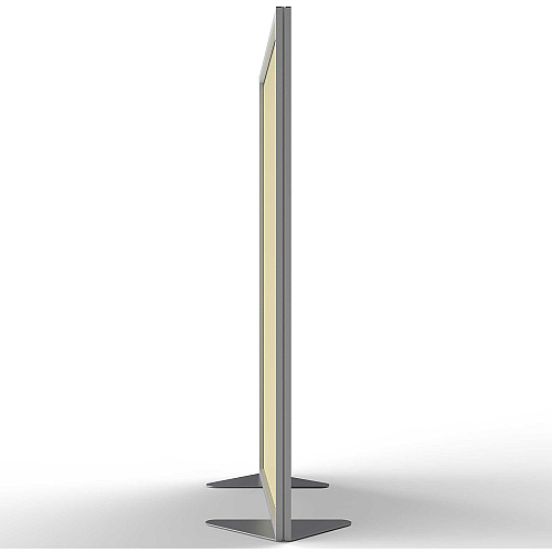 Ghent Partition 48" Width x 72" Height - Aluminum Frame - Porcelain, Vinyl - Caramel - 1 Each (MP72488A)
