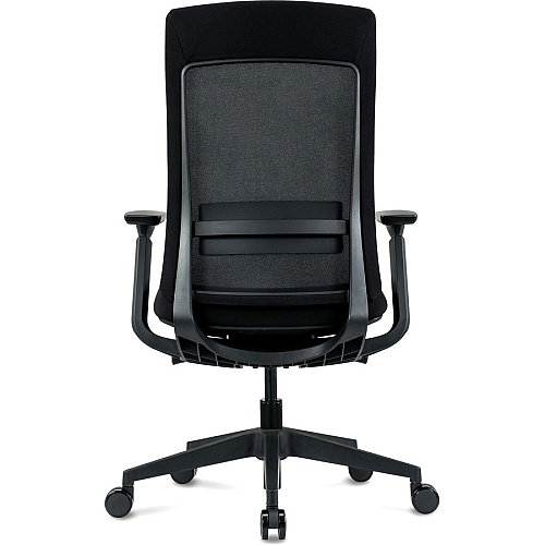 Eurotech Elevate Chair Black Seat Color - Fabric Seat Material - Black Back Color - Mesh Back Material - Black Frame Color - 5-star Base - Armrest - 1 Each (ELV2BLKFSBLK)