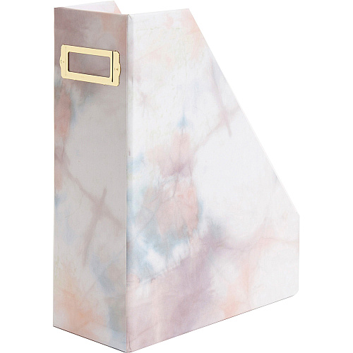 U Brands 4 Piece Desk Organization Kit Desktop - Paper Wrapped - Soft Dye - Chipboard, Paper - 1 Each (3512U0002)