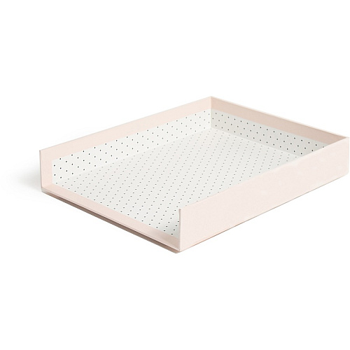 U Brands 4 Piece Desk Organization Kit Desktop - Paper Wrapped - Blush - Chipboard, Paper - 1 Each (3205U0002)