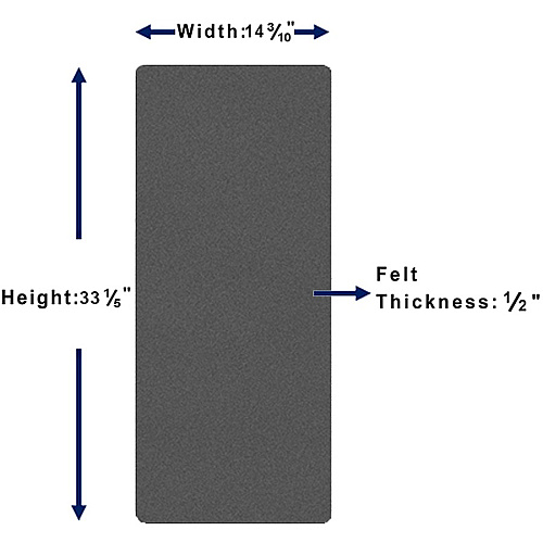 Lorell Do-it-Yourself Frameless Corkboard 36" Board Height x 15" Board Width - Gray Cork Surface - Frameless - Gray Aluminum Frame - 1 Each (LLR18325)