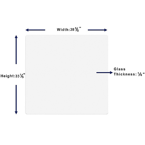 Lorell DIY Frameless Magnetic Glass Board 36" (3 ft) Width x 30" (2.5 ft) Height - White Glass Surface - Aluminum Frame - Rectangle - Magnetic - 1 Each (LLR18323)