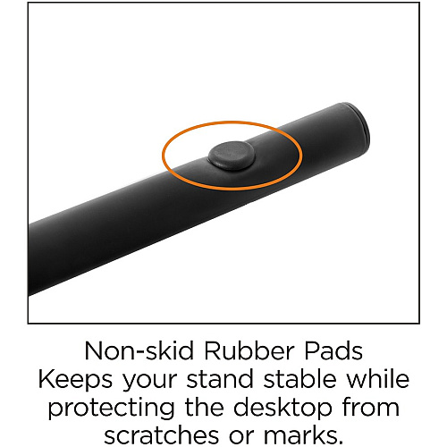Lorell Monitor/Laptop Stand 20 lb Load Capacity - 5.50" Height x 14.50" Depth - Desktop - Steel - Black - For Monitor, Notebook - Ventilated, Rubber Pad, Non-skid (LLR18330)