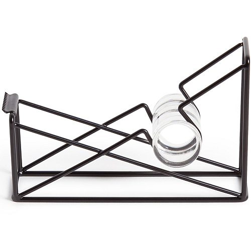 U Brands Vena Tape Dispenser 1" Core - Sturdy, Durable - Metal - Black - 1 Each (3839U0624)