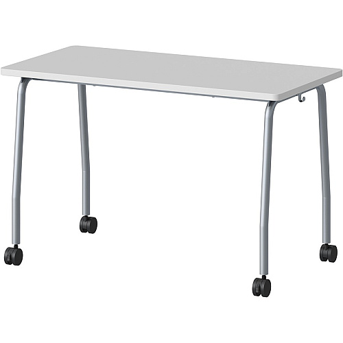 Lorell Training Table Laminated Top - 300 lb Capacity - 29.50" Table Top Length x 23.63" Table Top Width x 1" Table Top Thickness - 47.25" Height - Assembly Required - Gray - Particleboard Top Material - 1 Each (LLR60847)