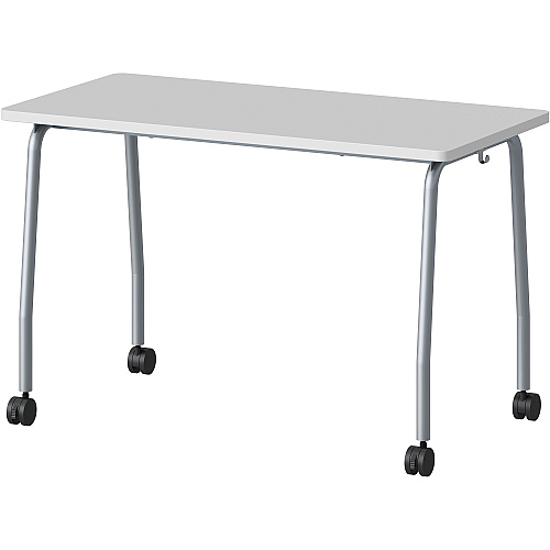 Lorell Training Table Laminated Top - 300 lb Capacity - 29.50" Table Top Length x 23.63" Table Top Width x 1" Table Top Thickness - 47.25" Height - Assembly Required - Gray - Particleboard Top Material - 1 Each (LLR60847)
