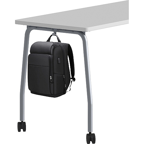 Lorell Training Table Laminated Top - 300 lb Capacity - 29.50" Table Top Length x 23.63" Table Top Width x 1" Table Top Thickness - 47.25" Height - Assembly Required - Gray - Particleboard Top Material - 1 Each (LLR60847)