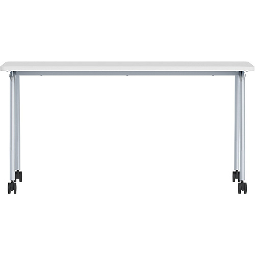 Lorell Training Table Laminated Top - 300 lb Capacity - 29.50" Table Top Length x 23.63" Table Top Width x 1" Table Top Thickness - 59" Height - Assembly Required - Gray - Particleboard Top Material - 1 Each (LLR60848)
