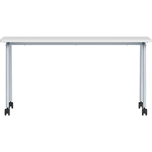 Lorell Training Table Laminated Top - 300 lb Capacity - 29.50" Table Top Length x 23.63" Table Top Width x 1" Table Top Thickness - 59" Height - Assembly Required - Gray - Particleboard Top Material - 1 Each (LLR60848)