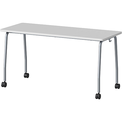 Lorell Training Table Laminated Top - 300 lb Capacity - 29.50" Table Top Length x 23.63" Table Top Width x 1" Table Top Thickness - 59" Height - Assembly Required - Gray - Particleboard Top Material - 1 Each (LLR60848)
