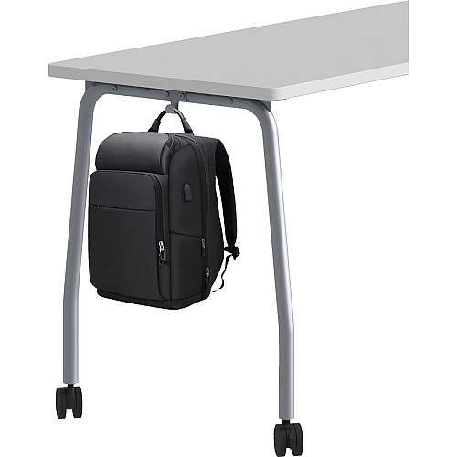 Lorell Training Table Laminated Top - 300 lb Capacity - 29.50" Table Top Length x 23.63" Table Top Width x 1" Table Top Thickness - 59" Height - Assembly Required - Weathered Charcoal - Particleboard Top Material - 1 Each (LLR60846)