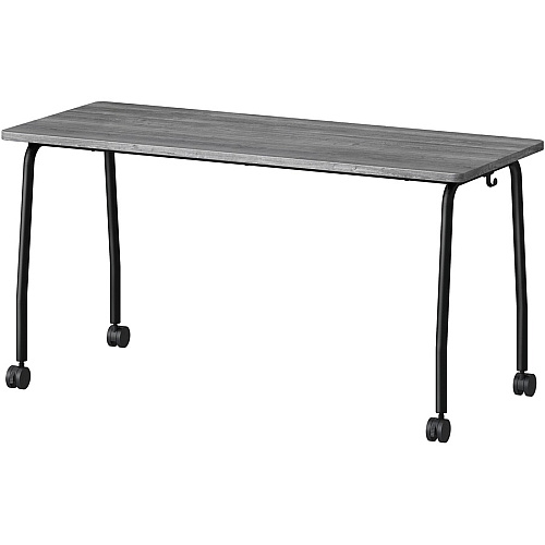 Lorell Training Table Laminated Top - 300 lb Capacity - 29.50" Table Top Length x 23.63" Table Top Width x 1" Table Top Thickness - 59" Height - Assembly Required - Weathered Charcoal - Particleboard Top Material - 1 Each (LLR60846)