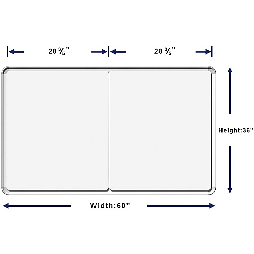 Lorell Mounting Frame for Whiteboard - Silver Aluminum - 1 Each (LLR18321)