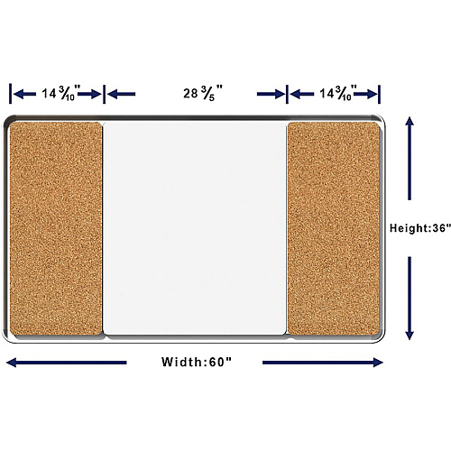 Lorell Mounting Frame for Whiteboard - Silver Aluminum - 1 Each (LLR18321)
