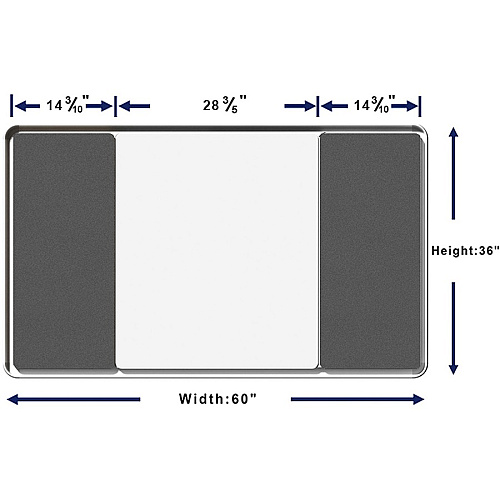 Lorell Mounting Frame for Whiteboard - Silver Aluminum - 1 Each (LLR18321)