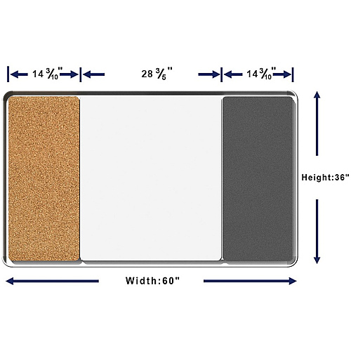 Lorell Mounting Frame for Whiteboard - Silver Aluminum - 1 Each (LLR18321)