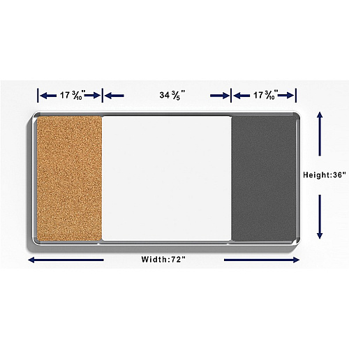 Lorell Mounting Frame for Whiteboard - Silver Aluminum - 1 Each (LLR18322)