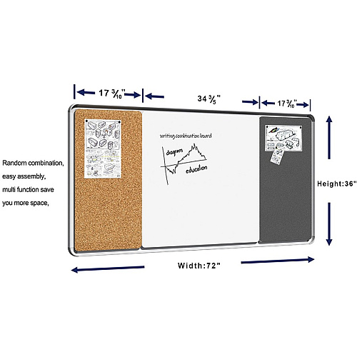 Lorell Mounting Frame for Whiteboard - Silver Aluminum - 1 Each (LLR18322)