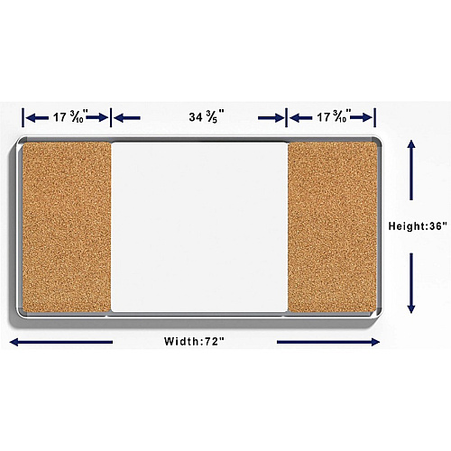 Lorell Mounting Frame for Whiteboard - Silver Aluminum - 1 Each (LLR18322)