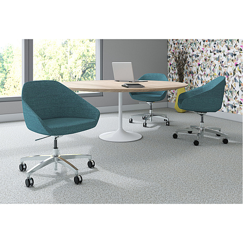 9 to 5 Seating Jax Lounge 5-Star Base Side Chair Cloud Seat Color - Fabric Seat Material - Fabric Back Material - Low Back - 5-star Base - 1 Each (9254R2SFCD)