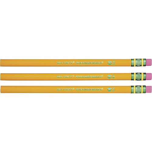 Ticonderoga My First Wood Pencil #2 - Yellow Cedar Barrel - 36 / Pack (X33336)