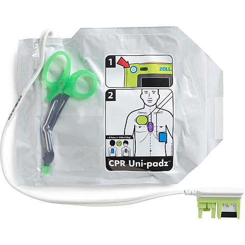 ZOLL CPR Uni-padz Univeral (Adult/Pediatric) Electrodes 1 Each - Green (890000028001)